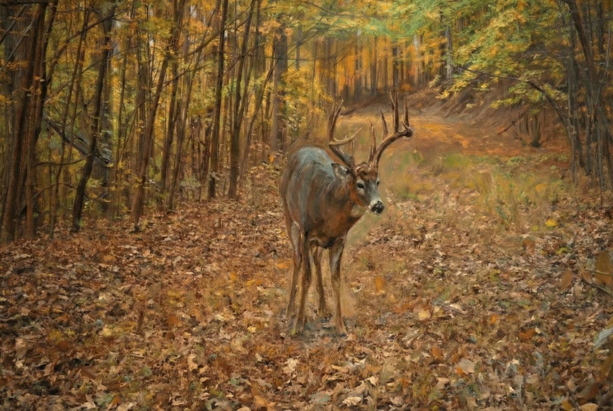 Peak Rut: Why November is the Most Painted Month in Deer Art
